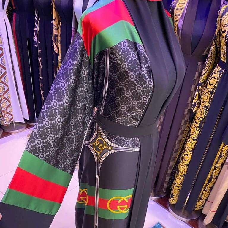 Orphan Kan ikke Vil ikke Gucci Printed Abaya – SK Abayas