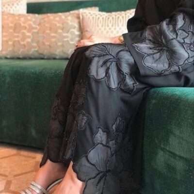 Flower Patched Abaya