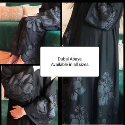 Flower Patched Abaya