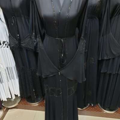 Umbrella Sleeves Black Abaya