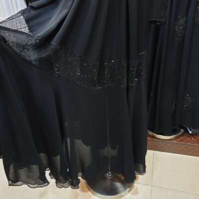 Umbrella Sleeves Black Abaya