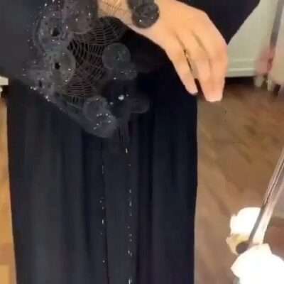 Web Lace Abaya