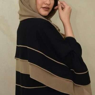 Designer Piping Abaya
