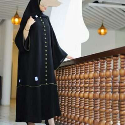 Button Coat Abaya