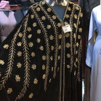 Royal Velvet Golden Beats Abaya