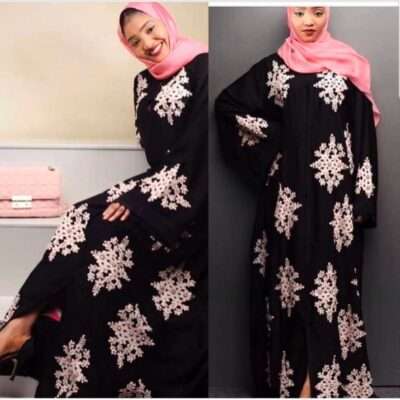 Snow Flower Patches Abaya