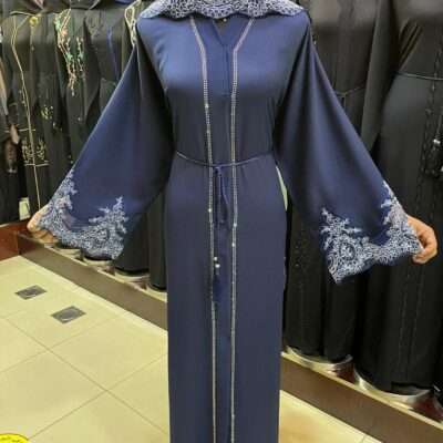 Blue Lace Abaya