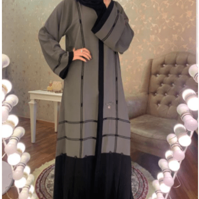 Grey Abaya