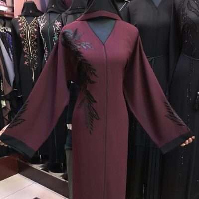 Black Embroidery Abaya