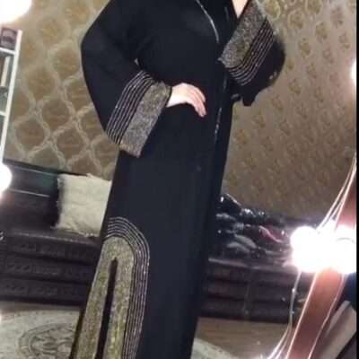 Heavy Diamond Work Classic Abaya