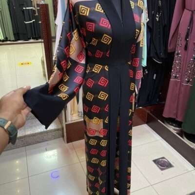 Printed Shrug Abaya