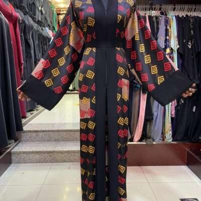 Printed Shrug Abaya