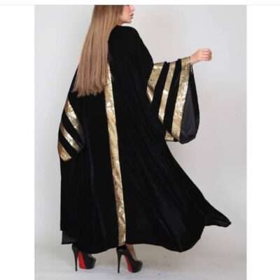 Sequence Coat Abaya