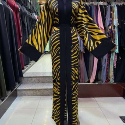 Tiger Print Shrug Abaya