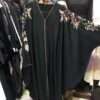 Flower Embroidery Designer Abaya - Image 2