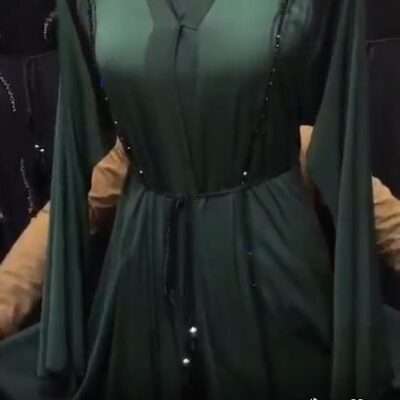 Green Designer Abaya