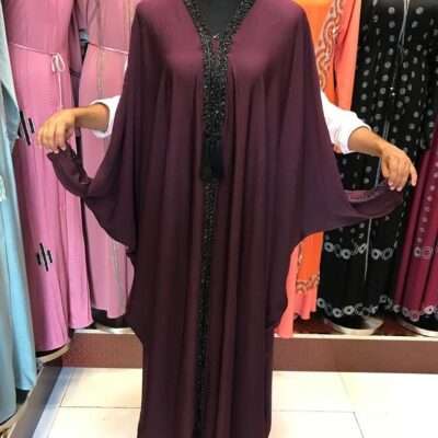 Maroon Kaftan Abaya