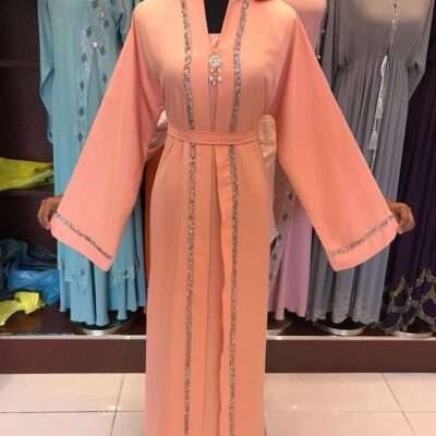 Peach Sober Abaya