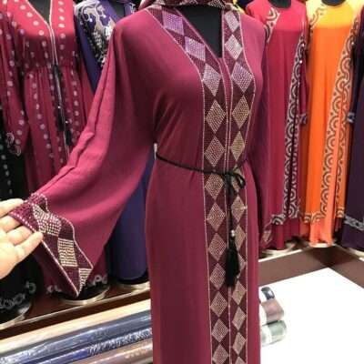 Red Diamond Abaya