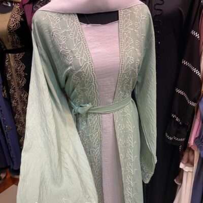 Shrug Embroidery Abaya