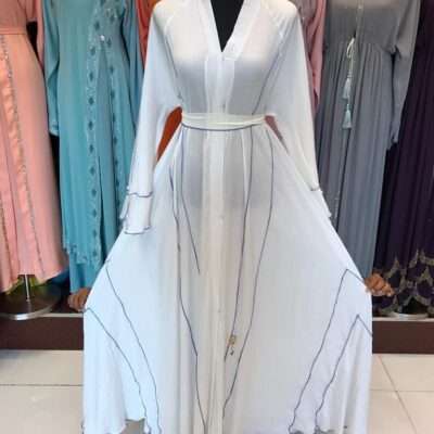 White Frok Abaya