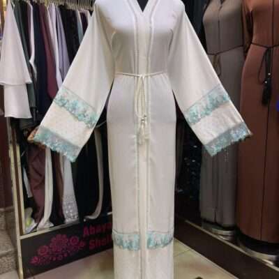 White Lace Abaya