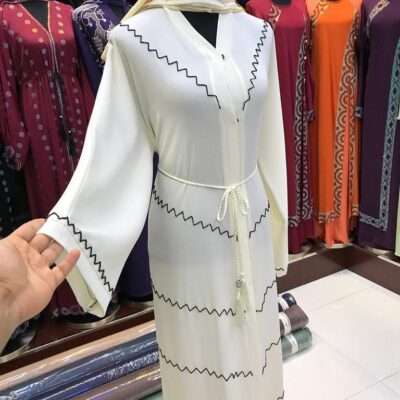 Zigzag Line Abaya