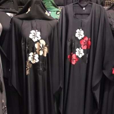 Kaftan Flower Embroidery Abaya