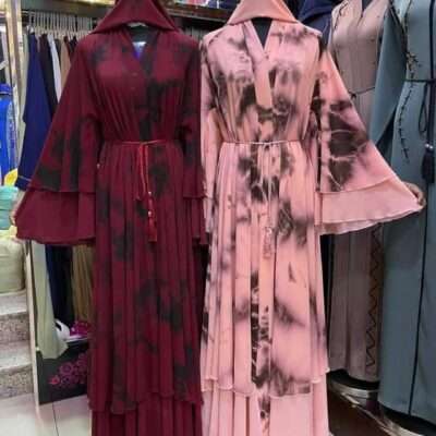 Glamour Look Printed Abaya