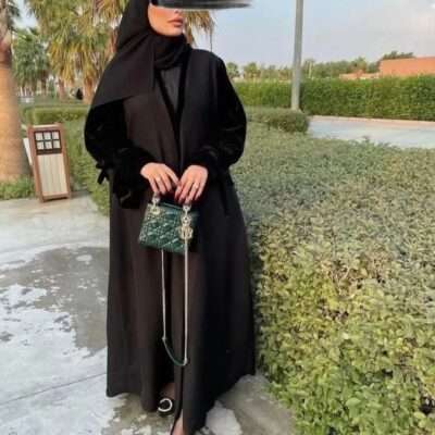 Nida Velvet  Coat Abaya