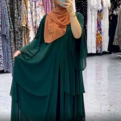 Designer Triple Layer Abaya