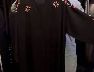 Flower Hand Embroidery Abaya