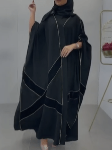 Velvet Nida Kaftan Abaya