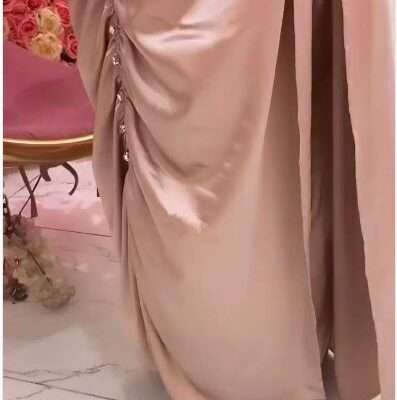 Satin Sided Work Abaya