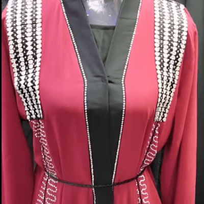 Red Diamond Designer Abaya