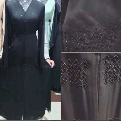 Mini Beaded Work Abaya