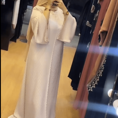 Pleated Straight Cut Abaya