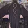 Velvet Coss Beaded Abaya - Image 2