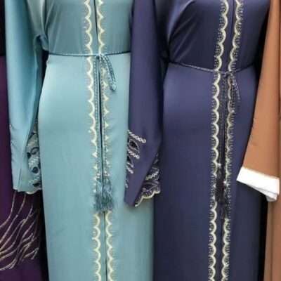 Designer Cut Sleeves Embroidery Abaya