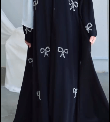 Bow Handwork Abaya