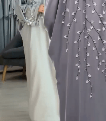 Leaf Handwork Designer Abaya