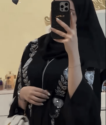 Organza Handwork Designer Abaya