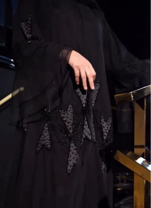 Royal Bow Handwork Shrug Abaya