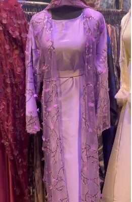 3D Nett Shrug Abaya