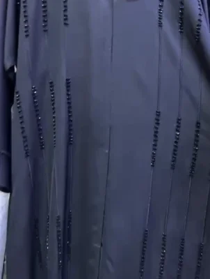 Beaded Piping Lining Abaya