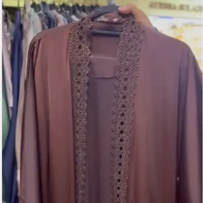 Box Lace Shrug Abaya