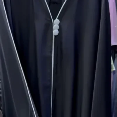 Button Piping Kaftan Abaya