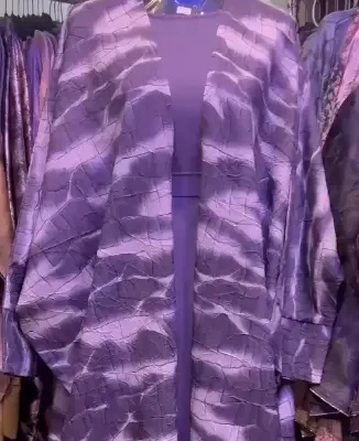 Double Shaded Printed Shrug Abaya