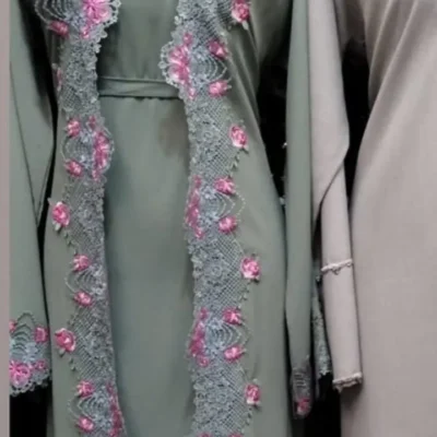 Flower Lace Shrug Abaya