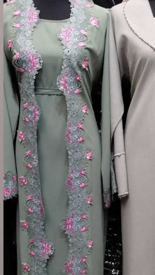 Flower Lace Shrug Abaya